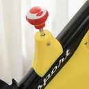 Cyclette Spinning 50x100x101-113 cm con Schermo LCD e Supporto Smartphone  Gialla