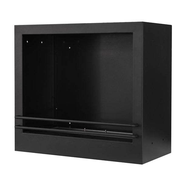 sconto Camino a Bioetanolo con Bruciatore a Incasso 58x28x52 cm 1,8 lt in Acciaio Nero