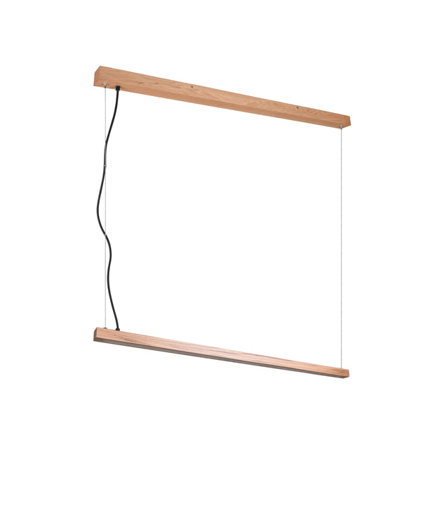 sconto Lampada a Sospensione da Interno a led in Legno naturale Legno Naturale