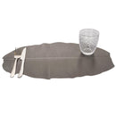 Set 6 Tovagliette Double Face 47x30x0,7 cm  in Plastica VdE Tivoli 1996 Banano Bronzo/Grigio
