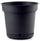 Vaso in Polipropilene con Riserva d'Acqua e Sottovaso Tulli Hydral Elements Antracite Varie Misure
