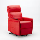 Poltrona Alzapersona Elettrica 1 Motore 60x73x104 cmin Similpelle Rosso