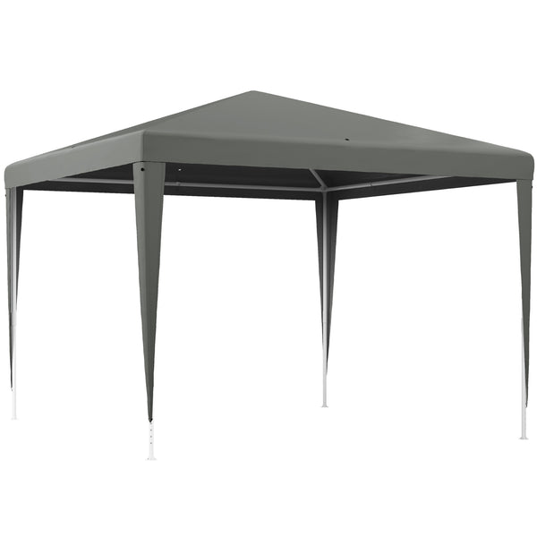Gazebo da Giardino 3x3 m Pieghevole e Portatile per Feste con Copertura Anti UV Grigio acquista
