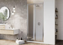 Porta Doccia 2 Ante Battenti in Cristallo Trasparente 4mm H198 Fosterberg Maribo Varie Misure