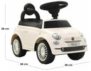 Macchina Cavalcabile per Bambini con Licenza Fiat 500 Bianca