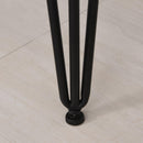 Panca Imbottita 2 Posti 118x42x56 cm in Tessuto e Metallo  Grigia