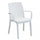 Sedia indiana 57x59x86 h cm in Wicker Bianco