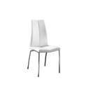 Set 4 Sedie 43x44xH92 cm in Similpelle Viva Bianco