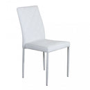 Sedia Blossom 41x50x91 h cm in Similpelle Bianco