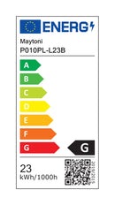 Lampada pendente Pendant in Metallo Step Nero