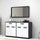 Mobile Multiuso Truva 4 ante e 2 cassetti 140 cm grigio bianco