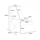 Poltrona Alzapersona Elettrica 1 Motore 73x94x103 cm in Tessuto Nero