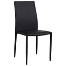 Set 6 Sedie 90x46x44 cm in Similpelle da Interno Nero