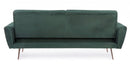 Divano Letto Johnny Velluto Verde Scuro in Velluto