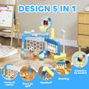 Gioco per Bambini  5 in 1 Calcio Basket Golf Baseball e Bowling    