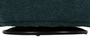Poltrona Girevole Torino Ottanio 70x72x75 cm in Ferro e Compensato e Spugna e Poliestere Verde acqua e Oro e Nero      
