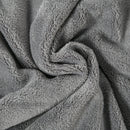 Coperta Plaid Dubleface 203x152x0,5 cm in Flanella 220 GSM e Sherpa 260 GSM Grigio