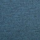 Panca Fondo Letto 120x50x44 cm con Vano Contenitore in Tessuto Blu