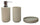 Set 3 Accessori da Bagno in Abs Crema