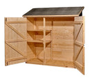 Casetta Box da Giardino 1,63x0,74 m con Pavimento in Legno Picea Massello 16mm Eden