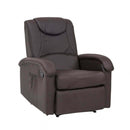 Poltrona Relax Reclinabile 74,5x89/159x100/83,5 h cm in Similpelle Marrone