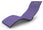 Lettino Chaise Longue da Esterno Giardino Seduta a Terra Arkema Serendipity Viola