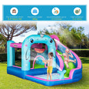 Castello Giostra Gonfiabile 330x280x200 cm con Scivolo Piscina e Pompa Muticolor