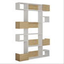 Libreria design 120x171 cm Niho bianco rovere