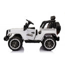 Macchina Elettrica per Bambini Fuoristrada Adventure 12V con Telecomando Bianco