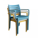 Poltrona Eveline 58,5x55,2x84 cm  in Polipropilene Giallo