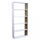Libreria Alisha 90x23,5x180 h cm in Truciolare bilaminato Bianco