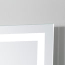 Specchio da Bagno con LED e Mensola in Vetro 70x50 cm 