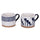 Set 2 Tazze Ø10x8 cm in New Bone China VdE Tivoli 1996 Masai Blue