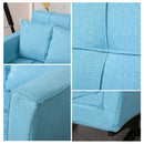 Poltrona Letto Trasformabile Rivestimento in Poliestere Rivestimento in Poliestere Azzurro