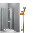 Asta saliscendi doccia regolabile 53 cm con doccino monogetto Arancio