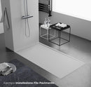 Piatto Doccia in Pietra Bonussi Canton Grigio Chiaro Varie Misure