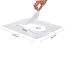 Set 10 salviette copri water monouso da viaggio