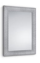 Specchio da Parete 55x70x1,7 cm in Plastica Farina Cromo