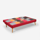 Divano Letto Clic Clac 80x176x92 cm in Tessuto Patchwork Patchwork 3