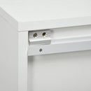 Set 2 Comodini Sospesi 40x29,5x33,5 cm in MDF Bianchi