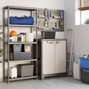 Armadio 2 Ripiani 80x44x100 cm Keter Titan Basso XL Grigio e Nero