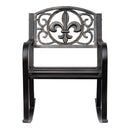 Sedia a Dondolo in Acciaio e Ghisa 60x73x85 cm  Bronzo