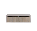 Mensola da Parete 1 Cassetto 45x13,4x20 cm in Fibra di Legno Lego Marrone e Rovere Moka