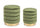 Set 2 Pouf Contenitore Darina Olive in Legno
