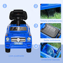 Auto Macchina Cavalcabile Fuoristrada per Bambini Clacson e Musica Blu 