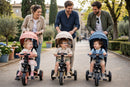 Passeggino Triciclo per Bambini 1-3 Anni Trico Luxury Gold 7 Modalità di Guida Blu