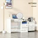 Scrivania da Ufficio 108x48x76 cm in Legno Bianco