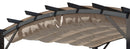 Pergola da Giardino 3,4x3,3x2,4 m in Alluminio con Telo di Copertura 140g/mq Ecrù