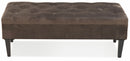 Panca Contenitore 121x51x47 cm in Velluto Soriani Tortora