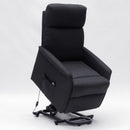 Poltrona Alzapersona Elettrica 1 Motore 73x94x103 cm in Tessuto Nero